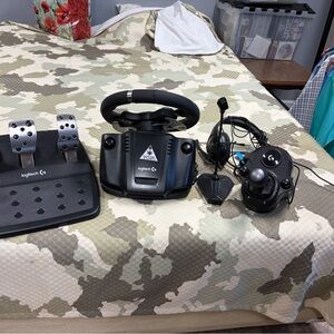 Logitech Black Racing Wheel, Pedals & Shifter Bundle